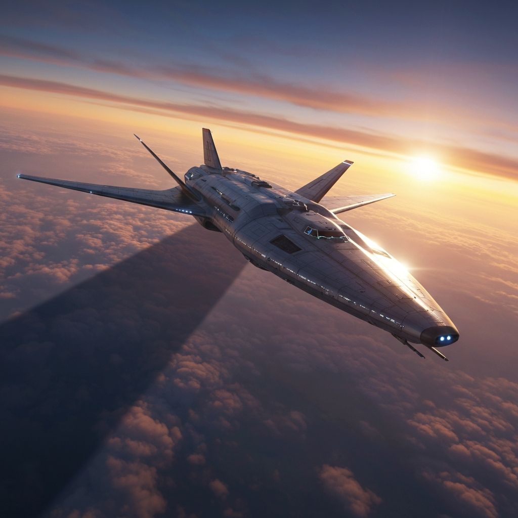 Futuristic spaceship