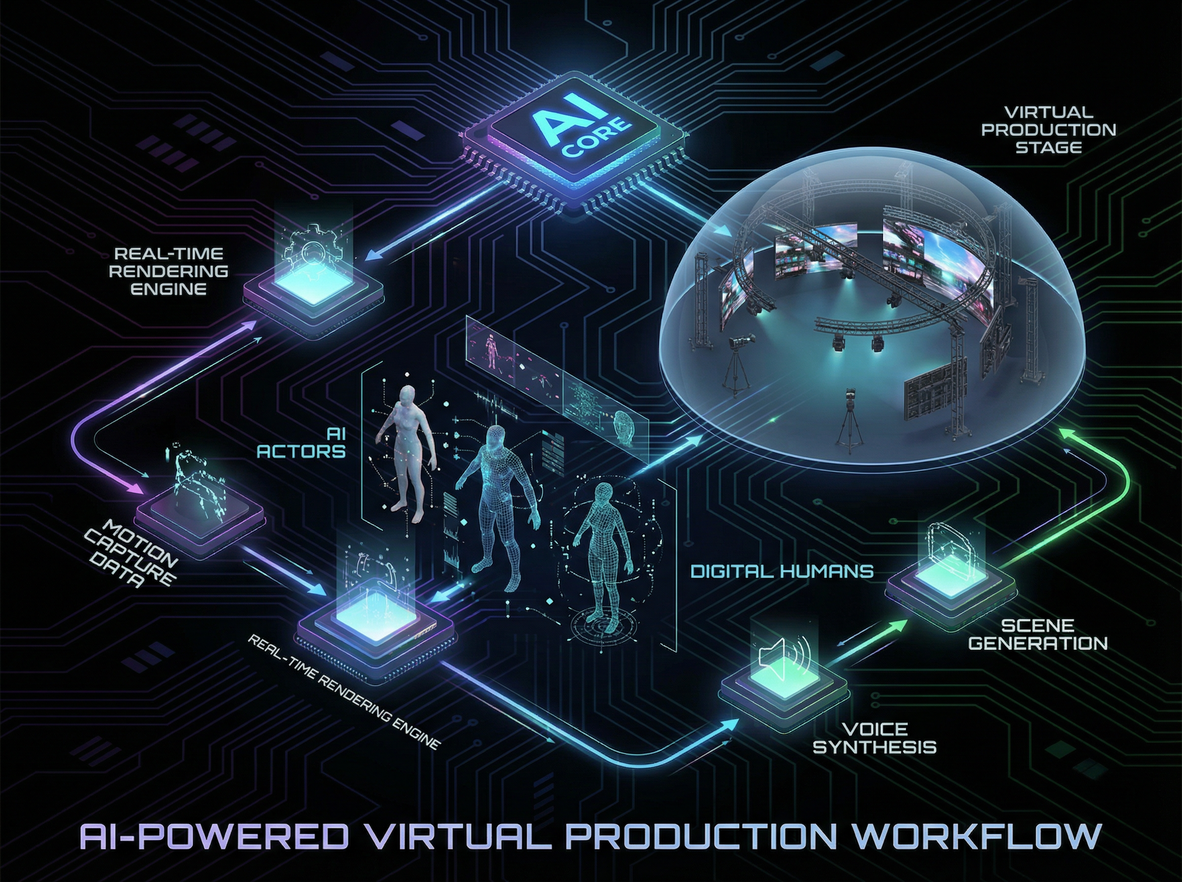 Futuristic cityscape